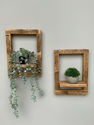 Rustic Wooden Wall Shelves (Per Set of 2)