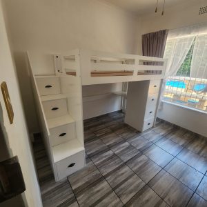 Loft Bed with Steps and Additional Chest of Drawers