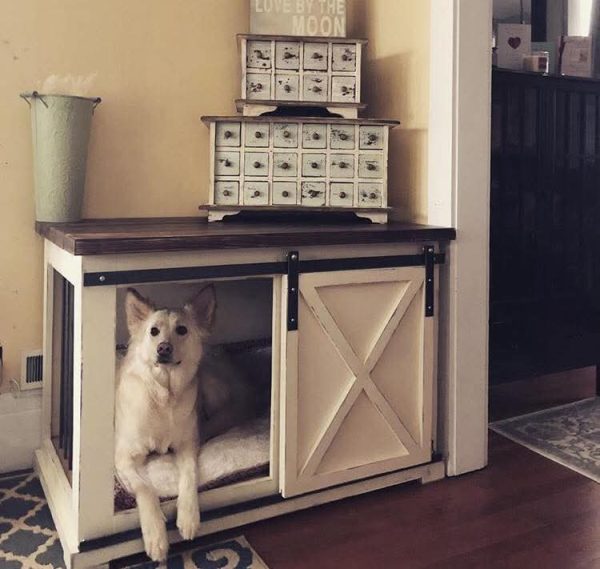 Dog Kennel with barn doors