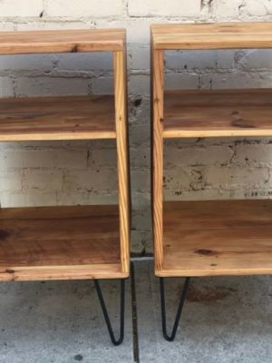 Basic Bedside Table with Hairpin Legs