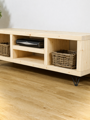 Bulky TV Unit with Hairpin Legs