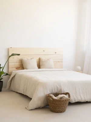 Solid Wood Headboard in Natural Pine