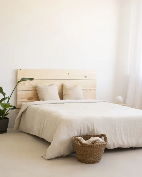 Solid Wood Headboard in Natural Pine