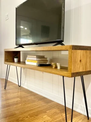 Tall Bulky TV Unit with Hairpin Legs