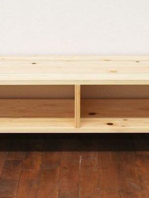 Solid Pine TV Unit with Cone Legs