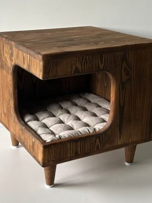 Wooden Cat Bed