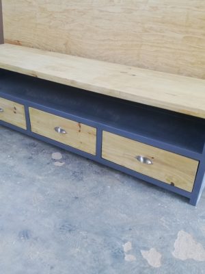 Wooden TV Unit with 3 Drawers