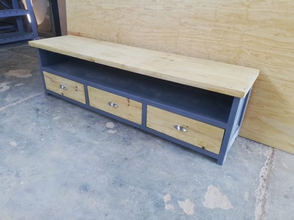 Wooden TV Unit with 3 Drawers