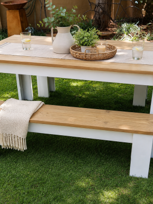 Farmhouse Table with 2 Benches