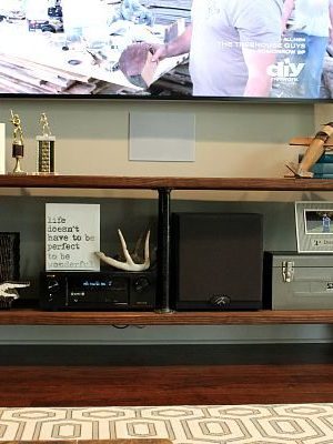 Industrial TV Stand with castor wheels