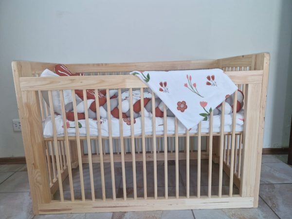 Sarah Solid Pine Baby Cot