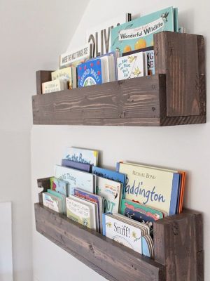 Rustic Nursery/Kids bookshelfs made with solid pine