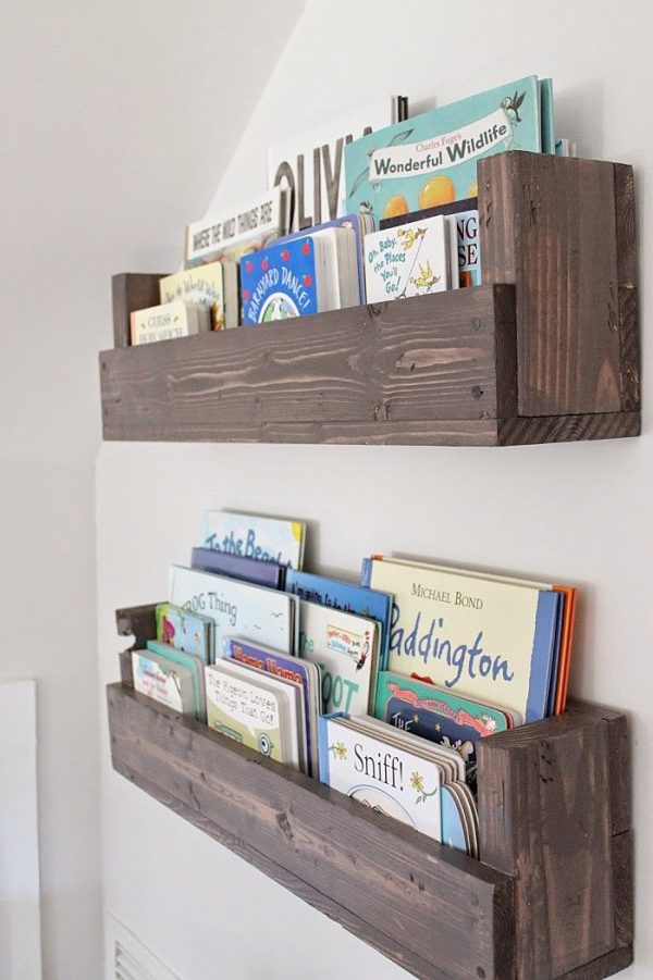 Rustic Nursery/Kids bookshelfs made with solid pine