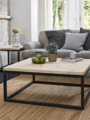 Industrial Square Coffee Table