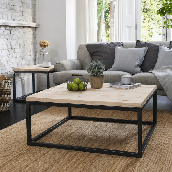 Industrial Square Coffee Table