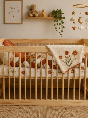 Sarah Solid Pine Baby Cot