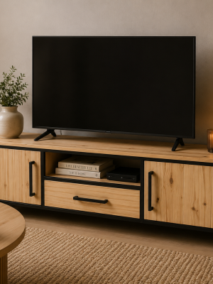 Industrial 2 door and 1 drawer TV Stand