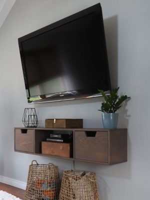 Floating TV Unit with 2 Drawers